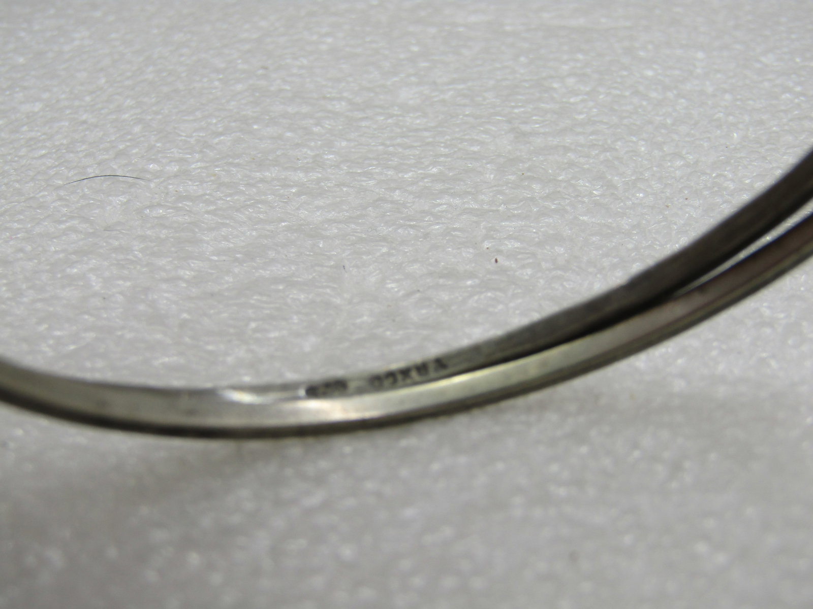 Vintage Pair Sterling Bangle Bracelets, Taxco, Mexico, 7.75" - 6