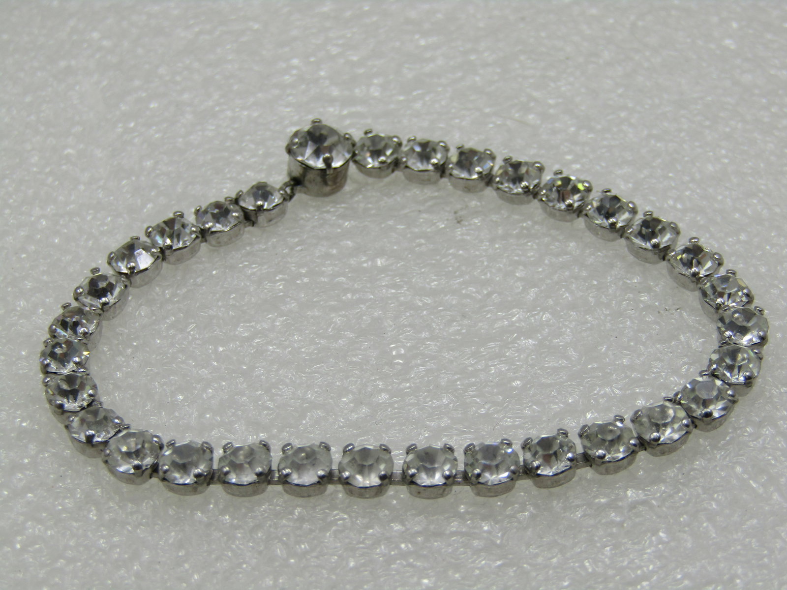 Vintage Coro Sterling Rhinestone Bracelet, 6.75", 1940's - 4