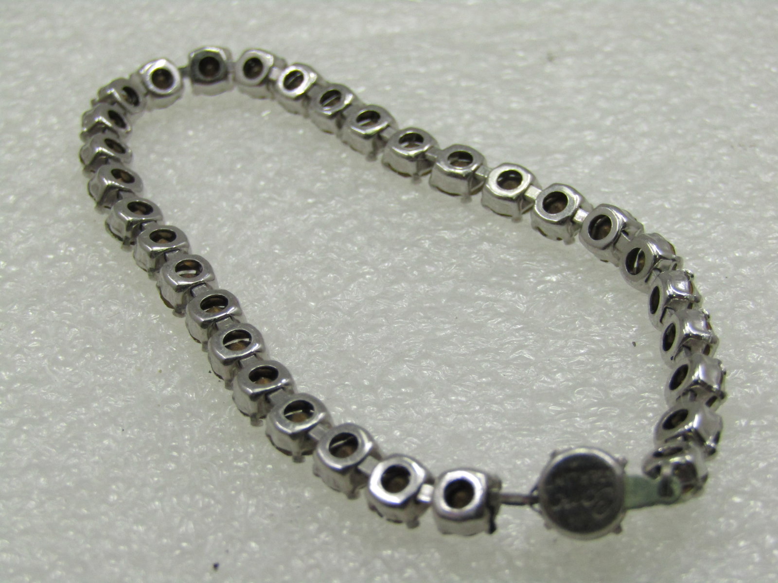 Vintage Coro Sterling Rhinestone Bracelet, 6.75", 1940's - 5
