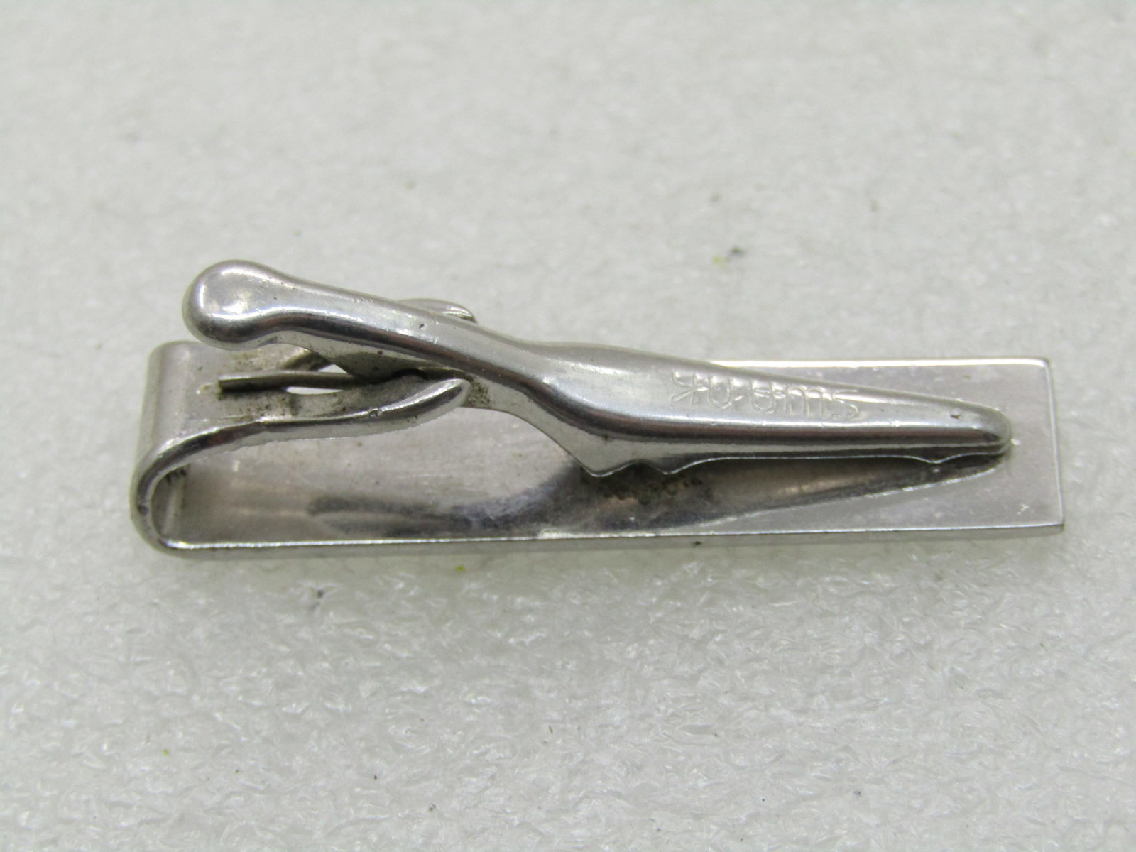 Vintage Cufflinks & Swank Tie Bar Lot , 1960's-1970's, Silver Tone - 5