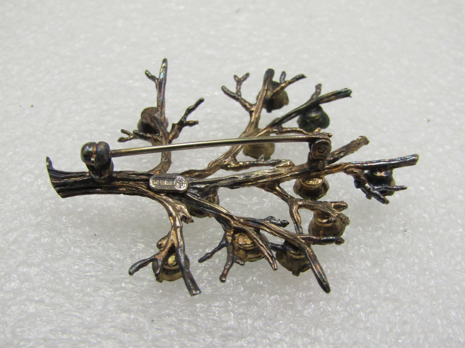 Vintage Sterling Mother's/Grandmother's Family Tree Brooch, Catamore Signed - 5