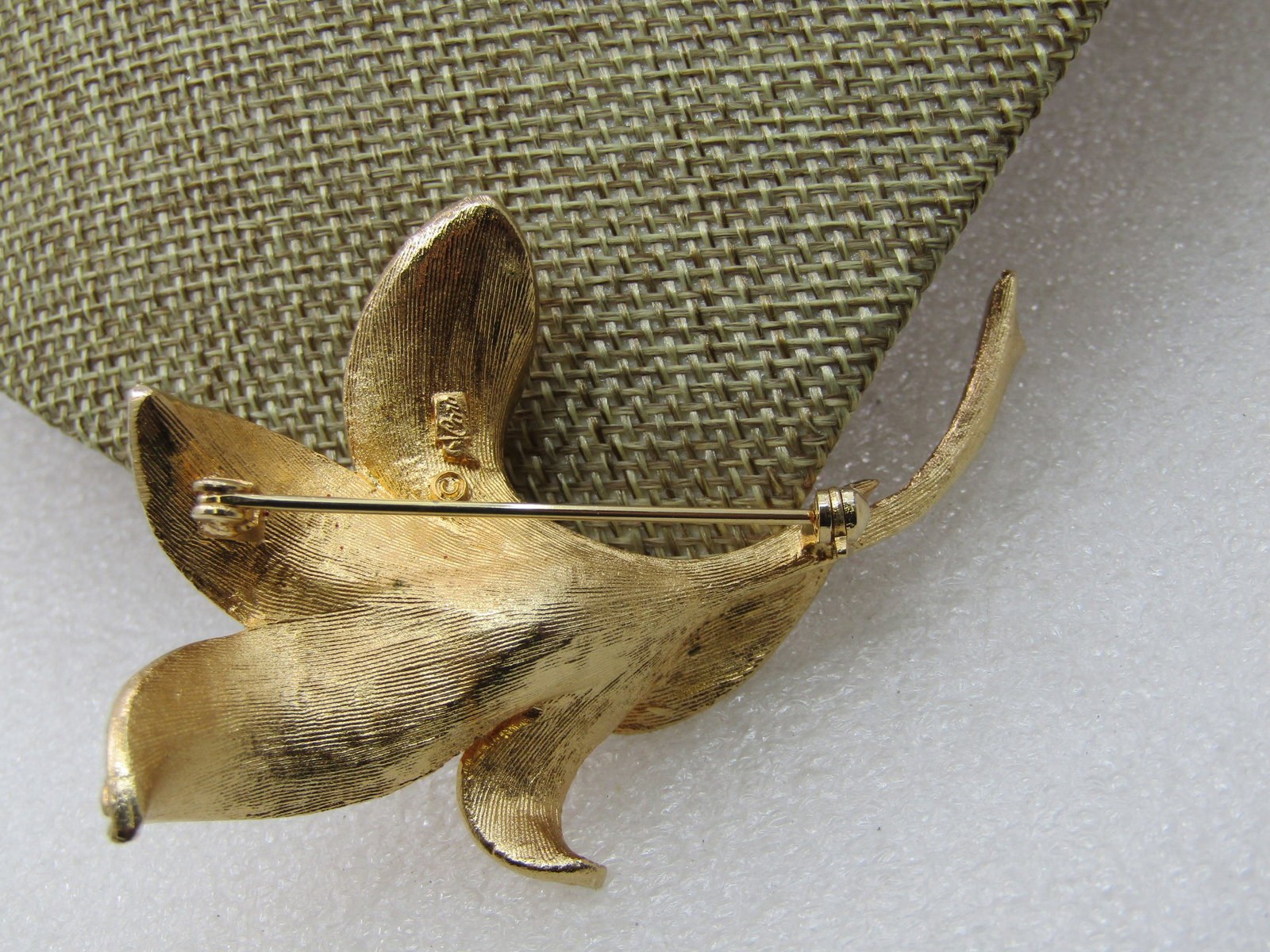 Vintage Coro Pegasus Lily Blossom Brooch, 1960's, 3" - 6