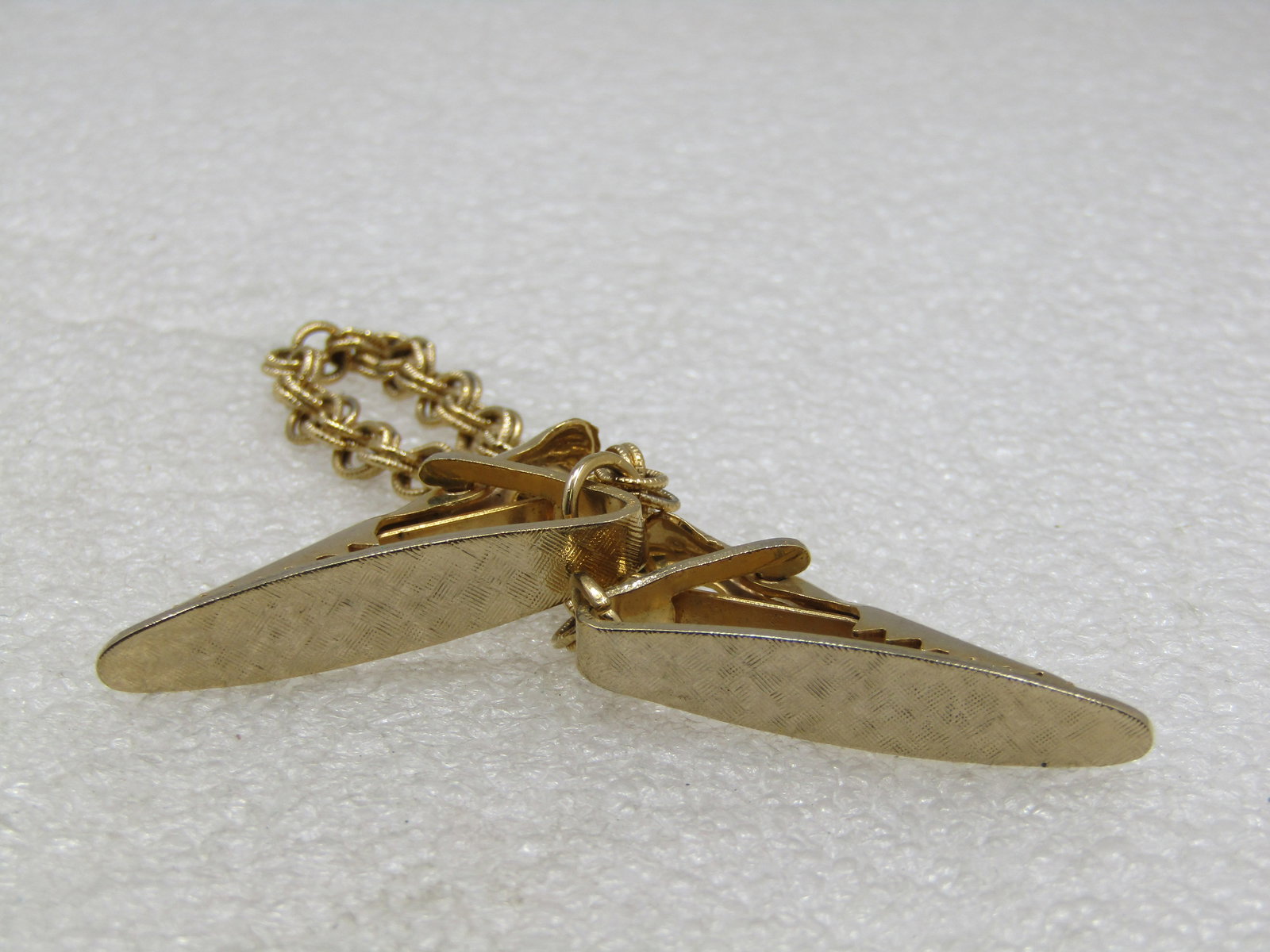 Vintage Gold Tone Sweater Guard, 7" - 2