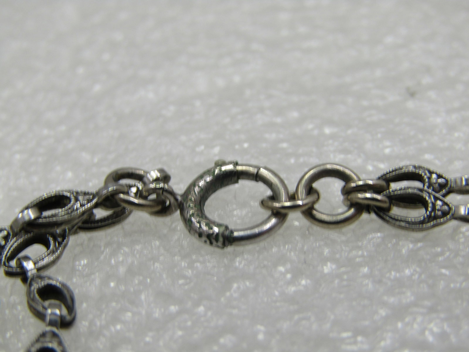 Vintage Silver Double Strand Bracelet, 7.25", MId-Century - 3