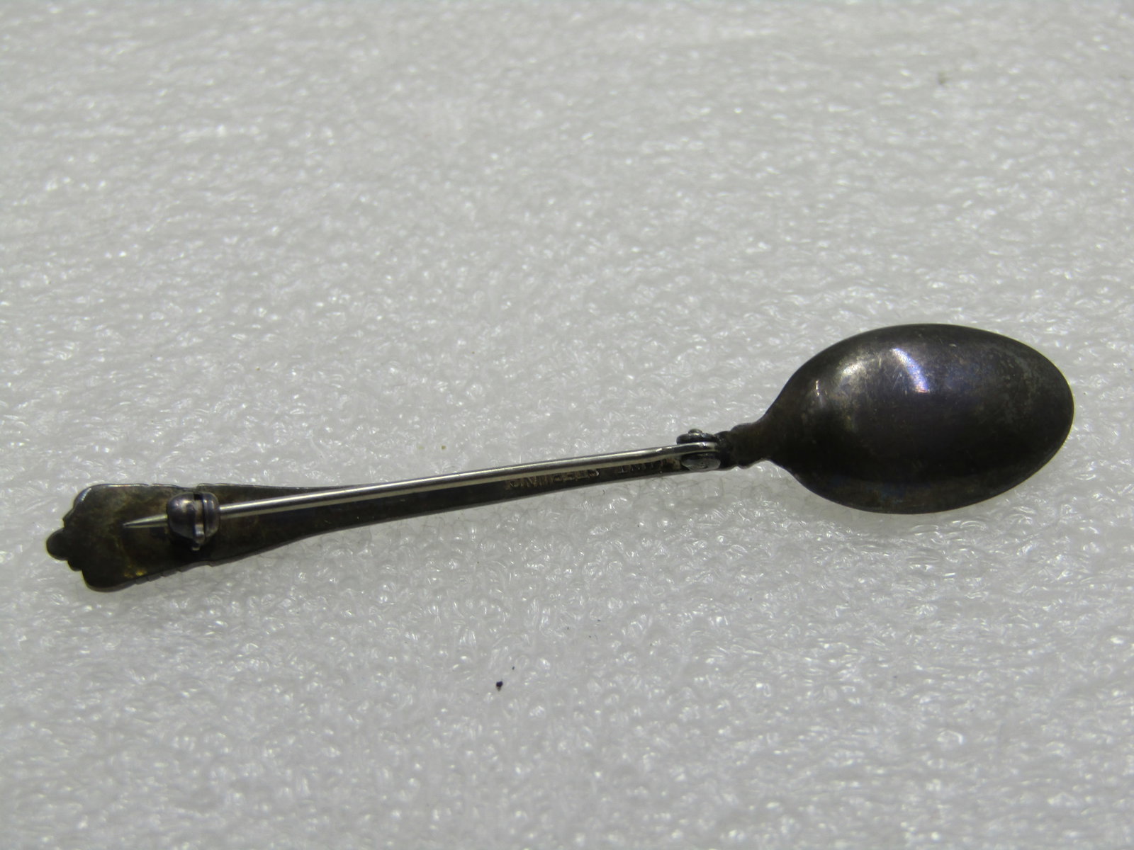 Vintage Sterling Lunt Spoon Brooch, 2.75" - 4