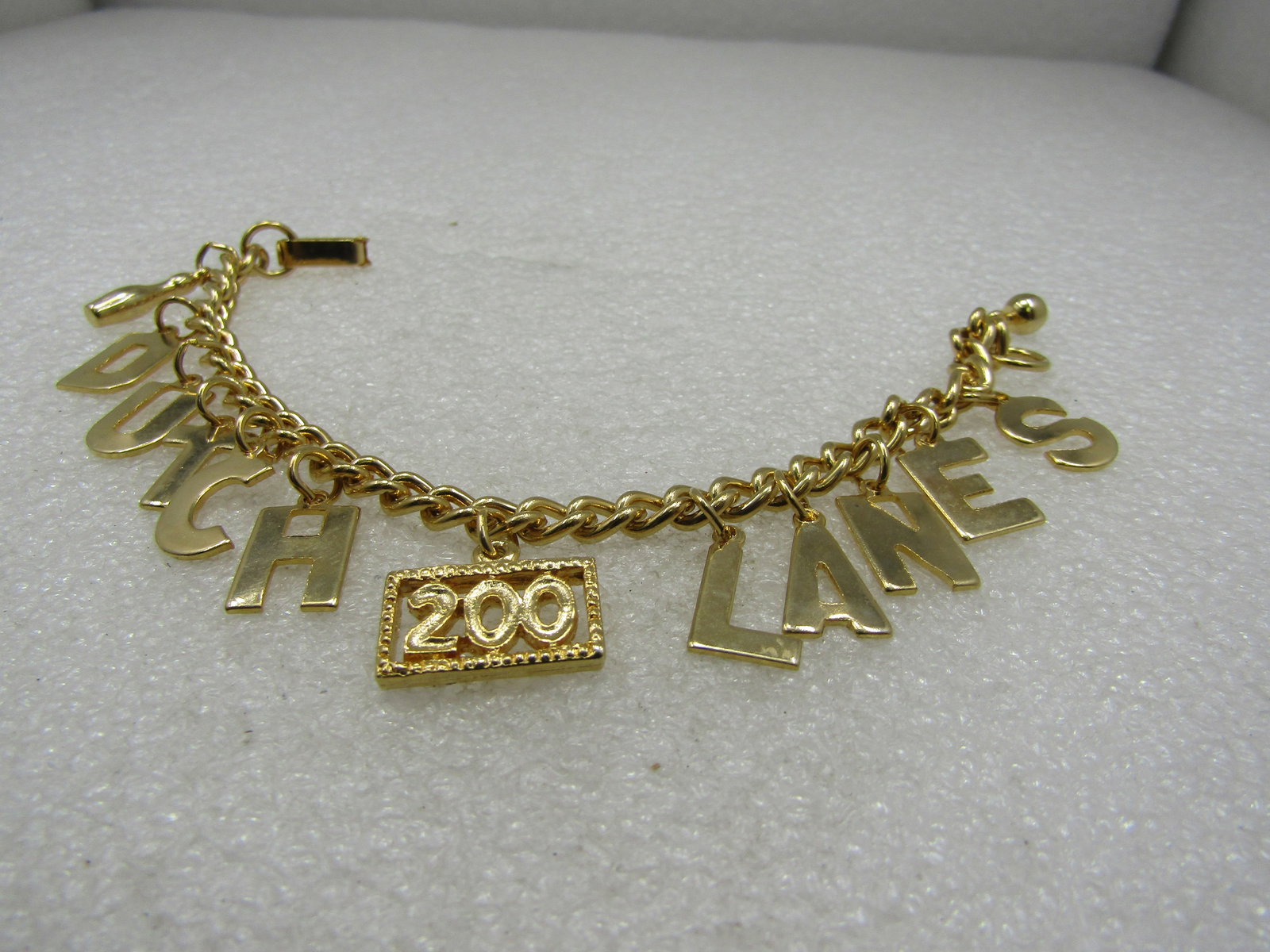 Vintage Dutch Lanes 200 Club Charm Bowling Bracelet, 7" - 2