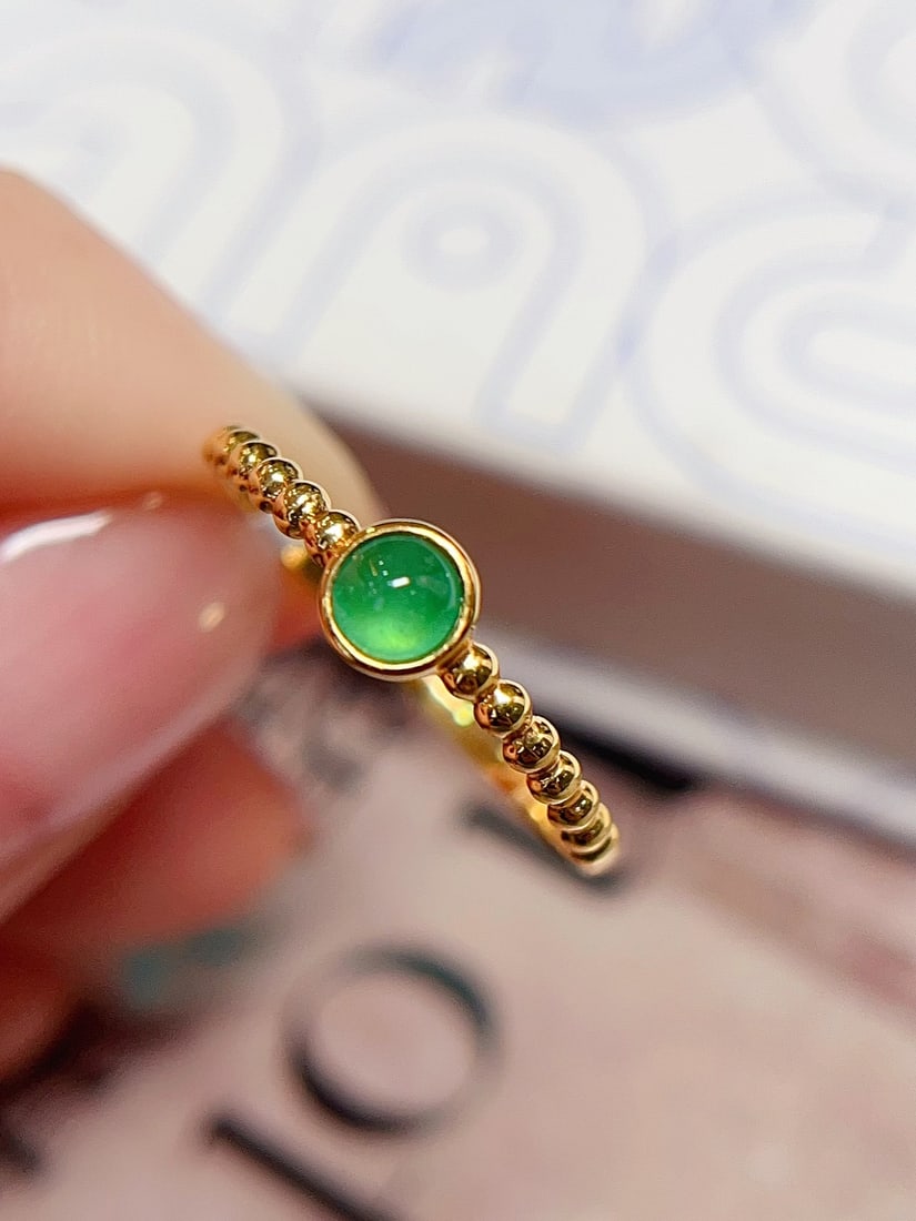 18K Gold Emerald Ring - 3