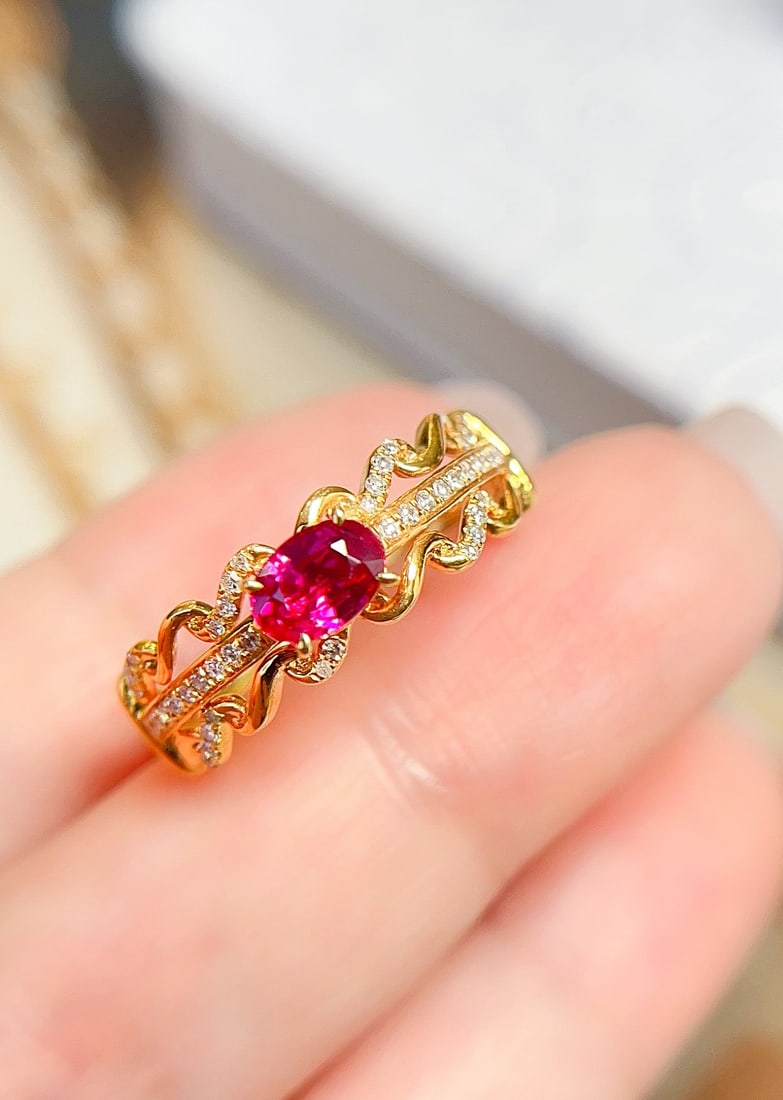 18K Gold Ruby Ring - 3
