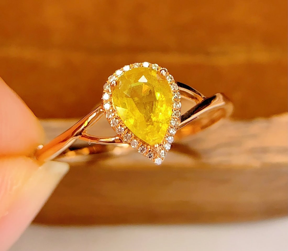 18K Gold Natural Tourmaline Ring - 3