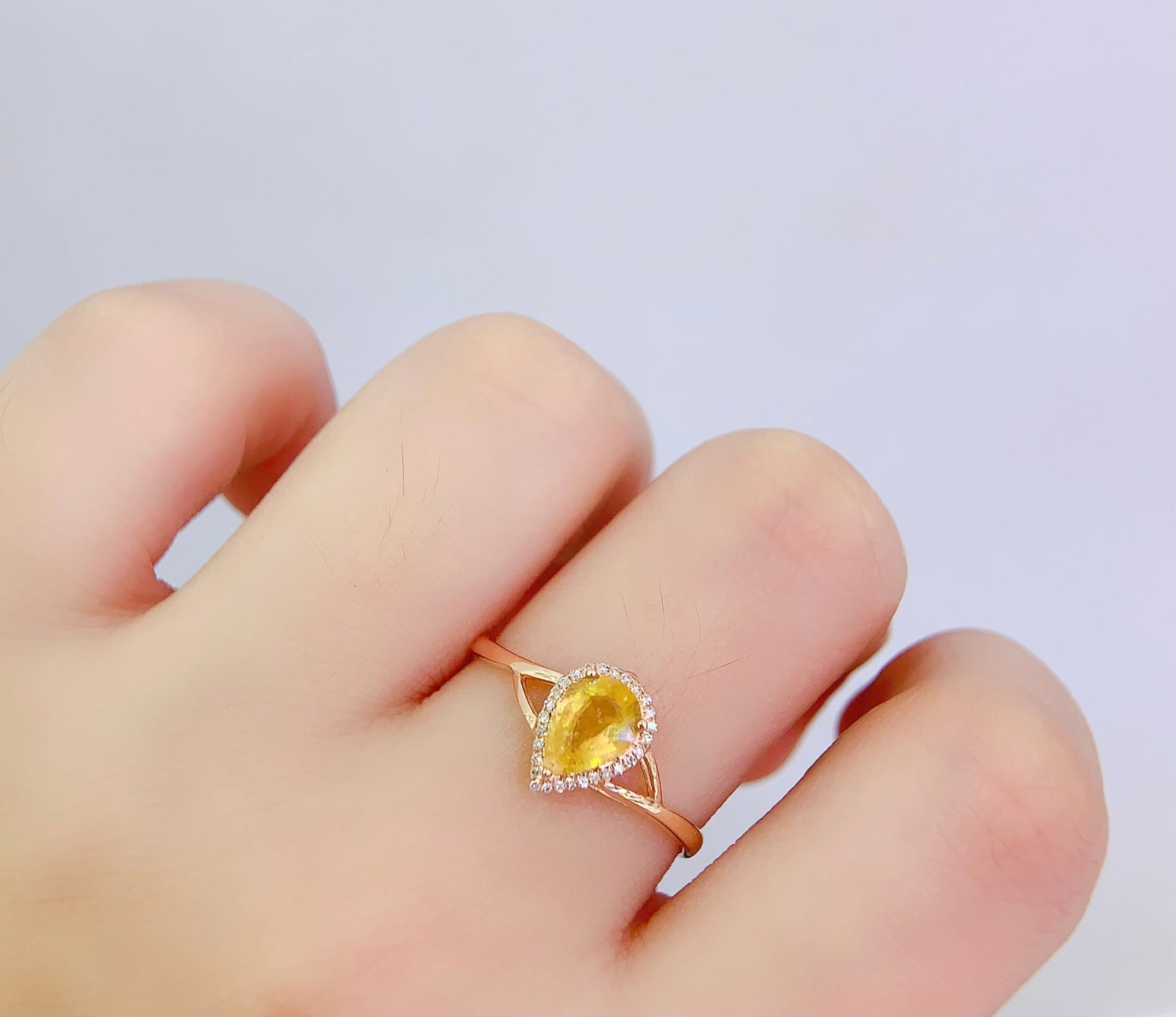 18K Gold Natural Tourmaline Ring - 6