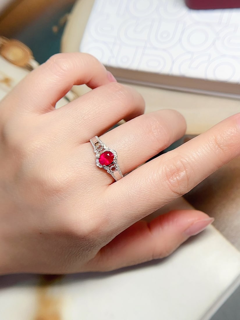 18K Gold Ruby Ring - 5