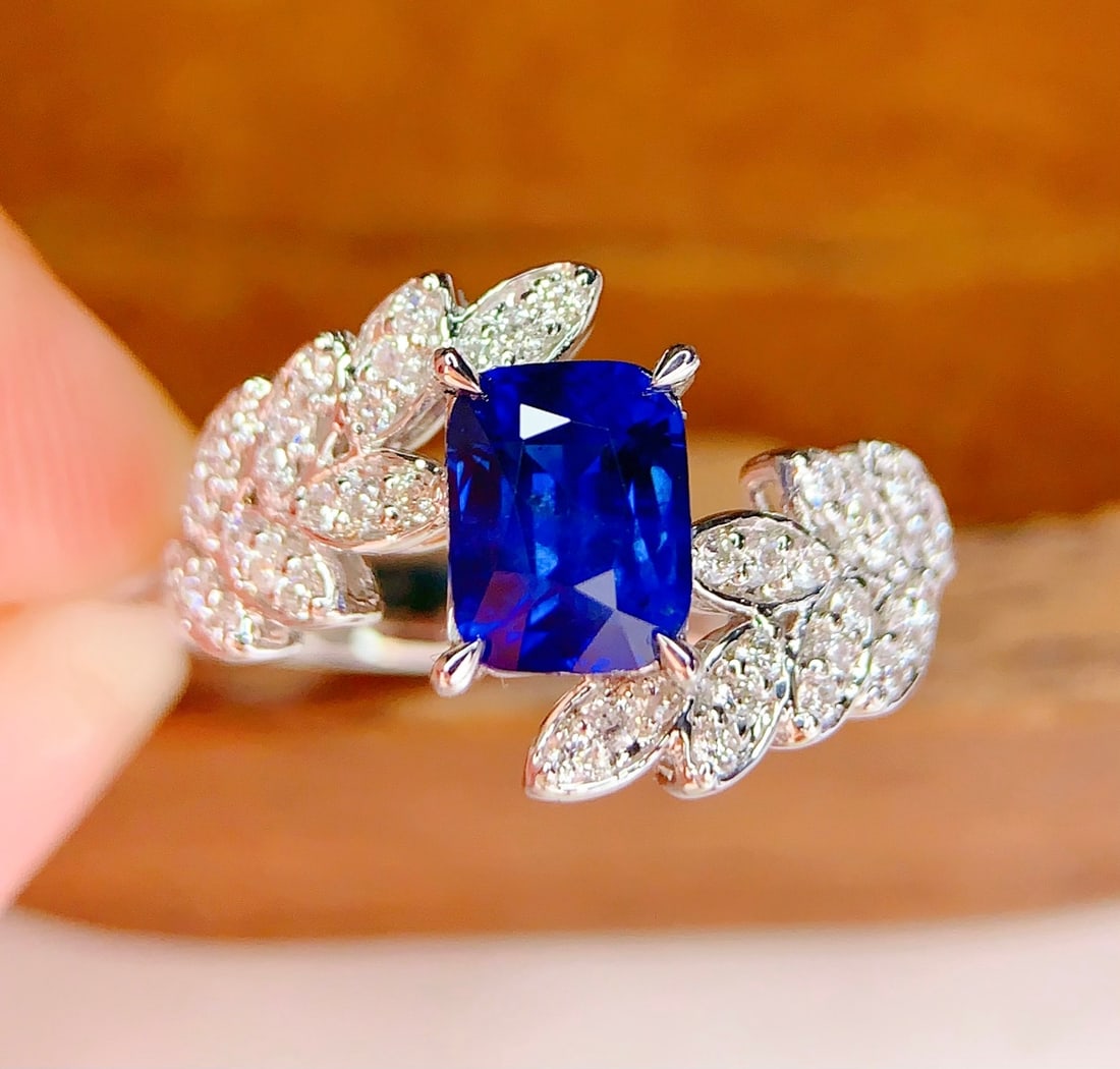 18K Gold Natural Sapphire Ring - 3