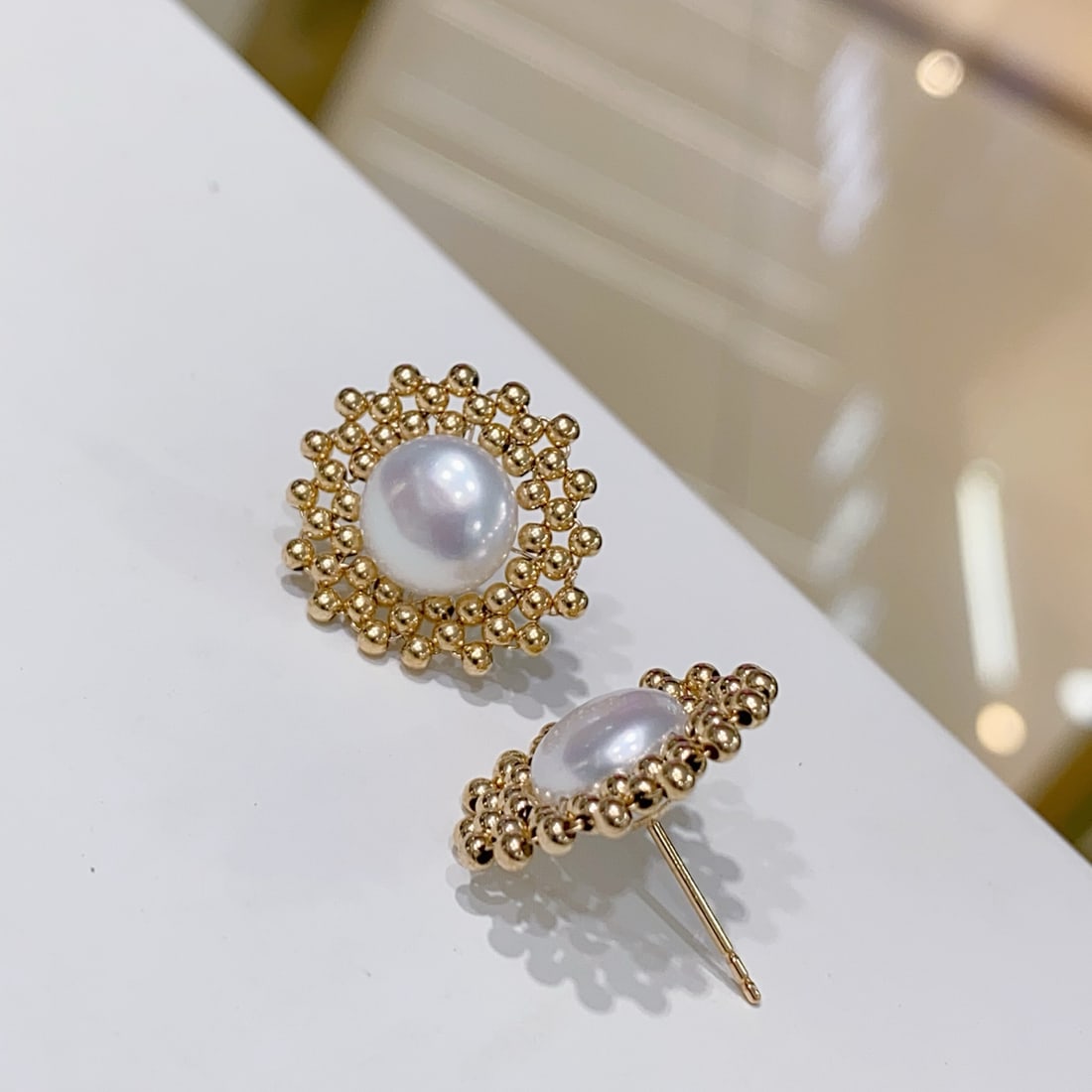 Natural freshwater pearl earrings - 2