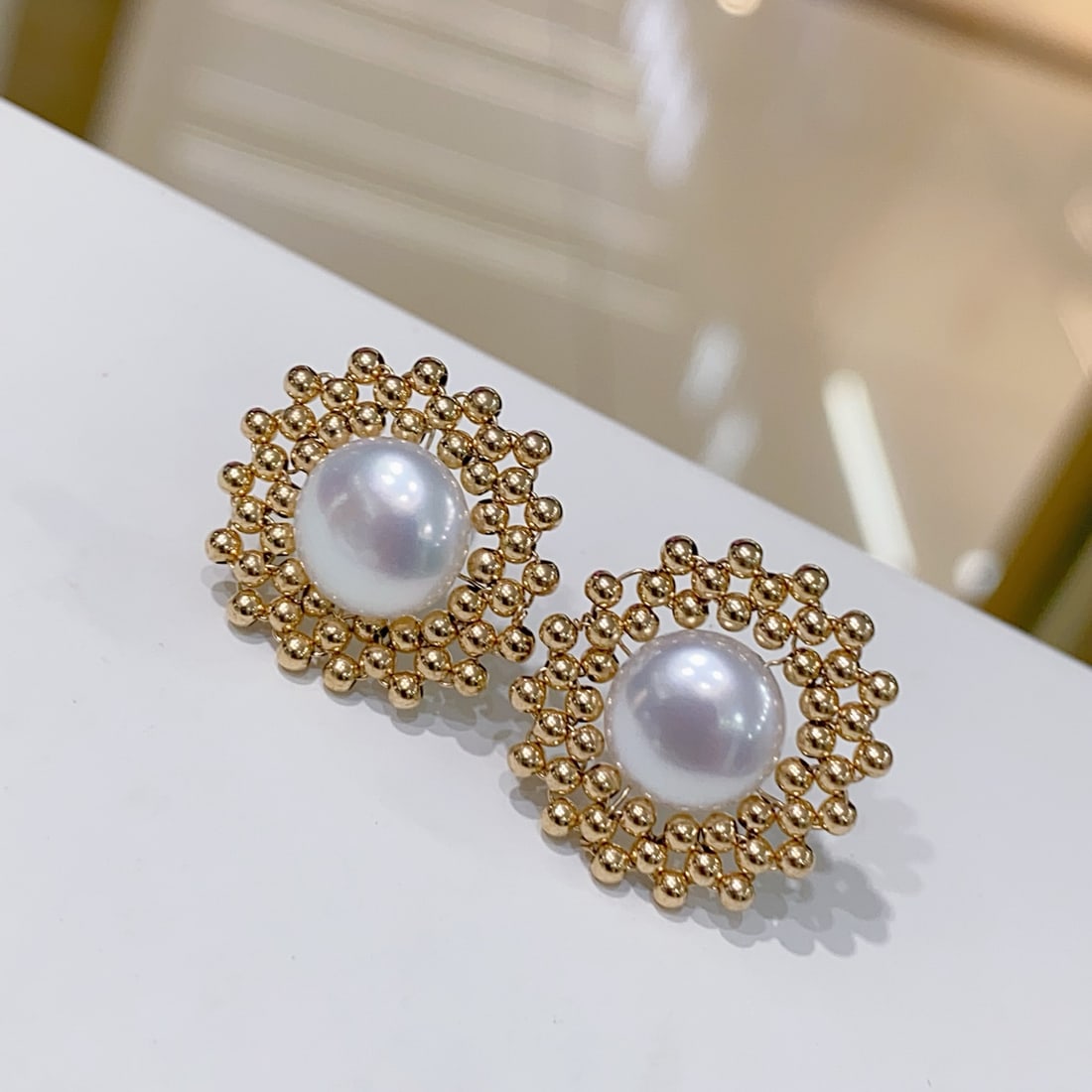 Natural freshwater pearl earrings - 3