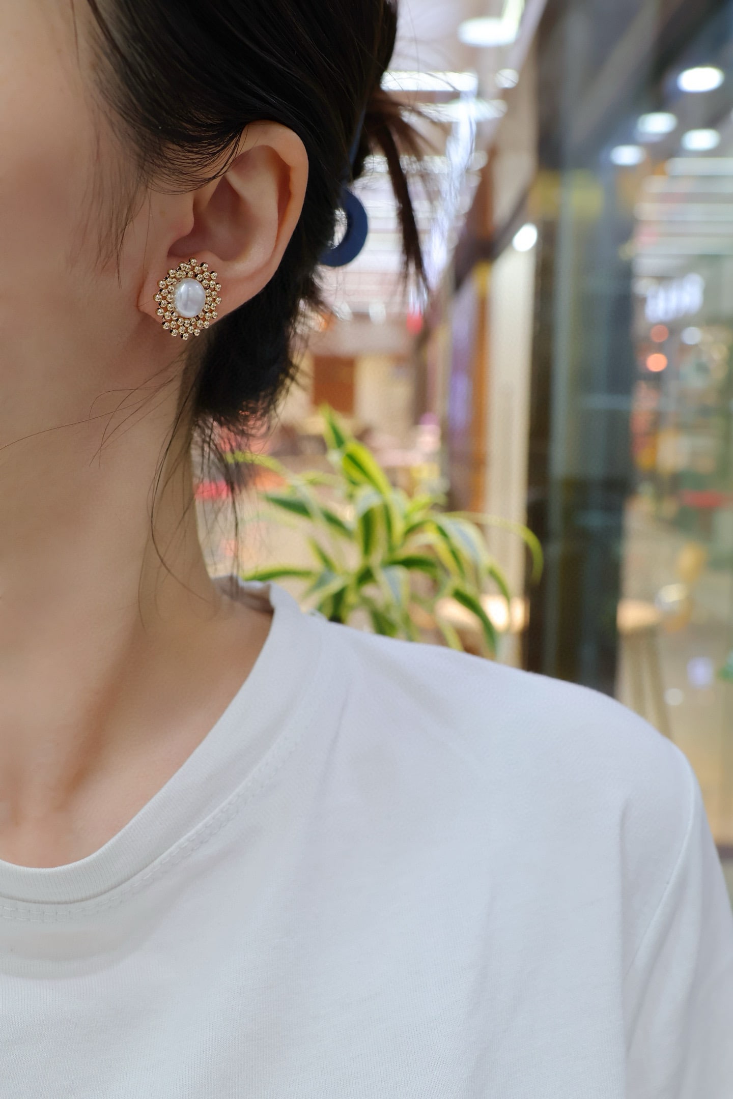 Natural freshwater pearl earrings - 4