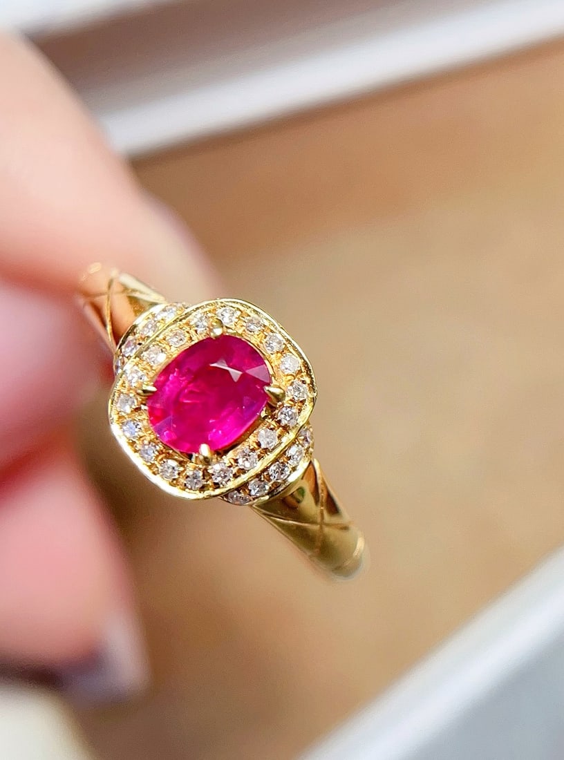 18K Gold Ruby Ring - 2