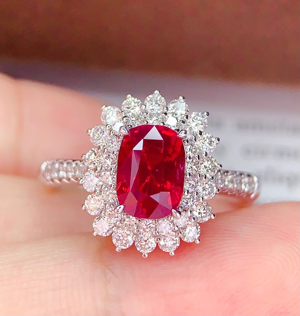 18K Gold Natural Spinel Ring - 2