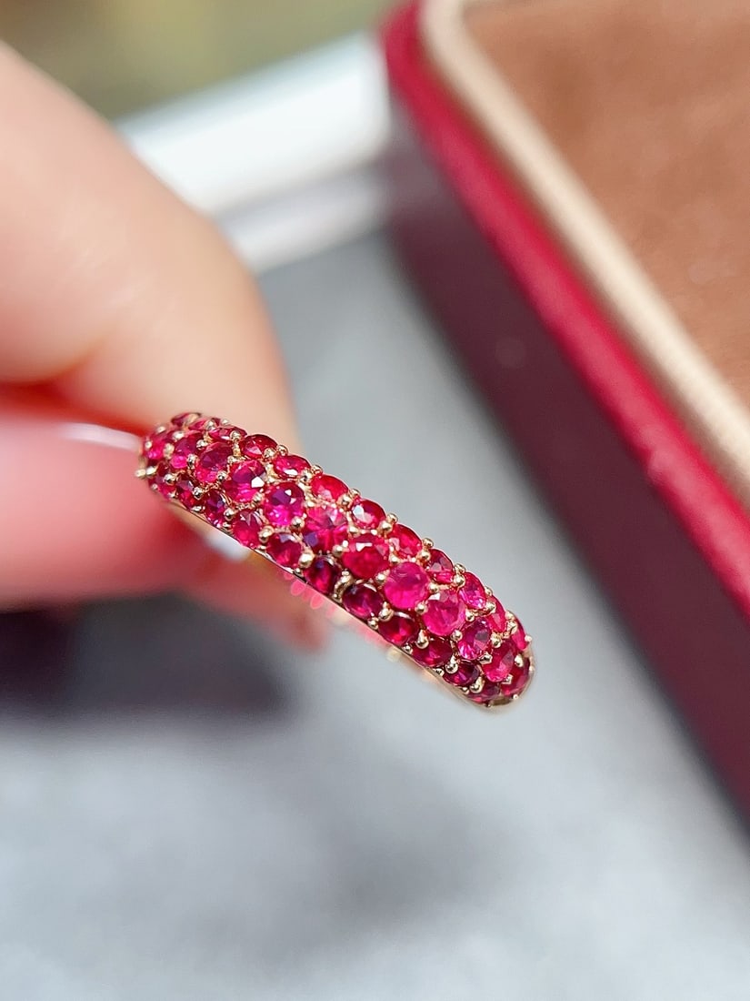 18K Gold Ruby Ring - 4
