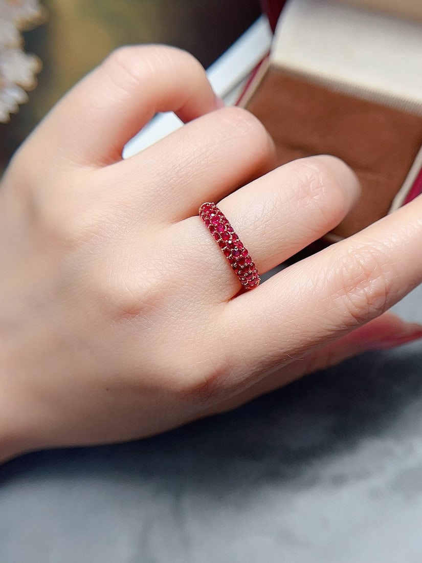 18K Gold Ruby Ring - 5
