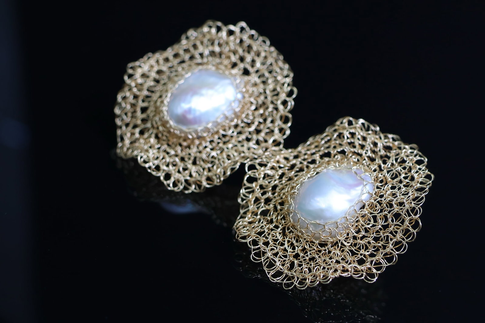 Natural Baroque Pearl Earrings - 2