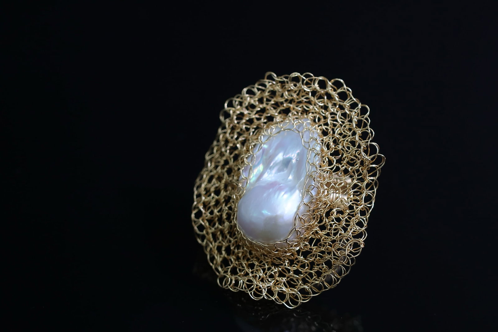 Natural Baroque Pearl Ring - 2