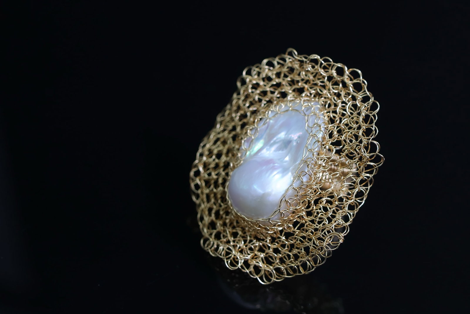 Natural Baroque Pearl Ring - 3