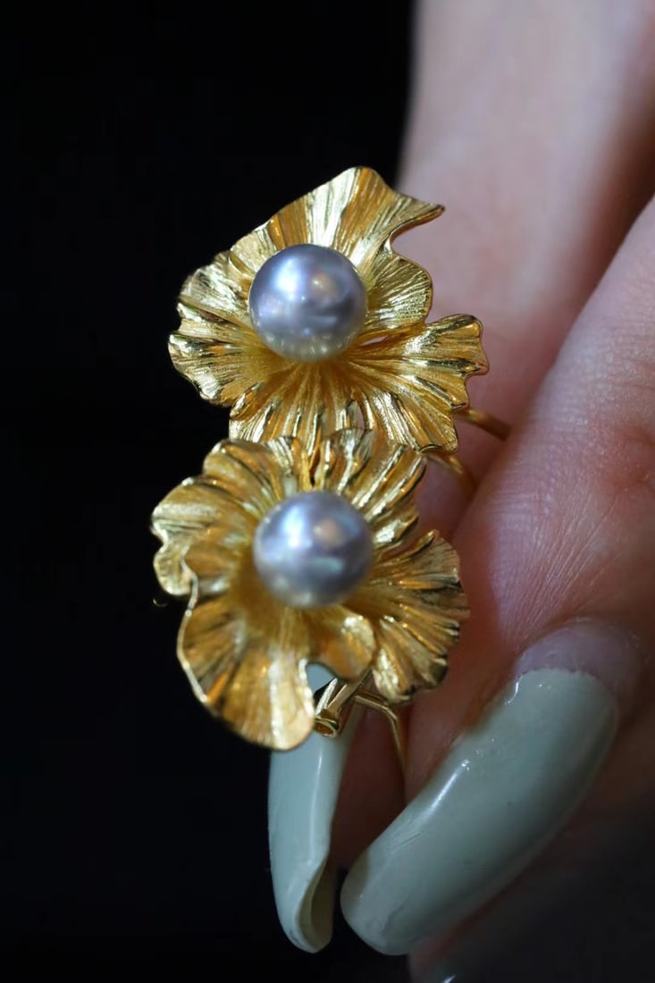 S925 Akoya Seawater Pearl Stud Earrings - 9
