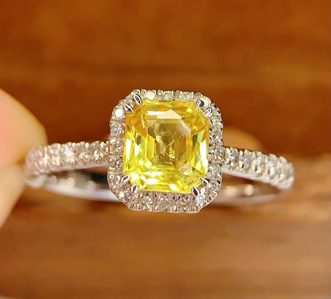 PT950 Natural Fancy Blue Sapphire Ring - 2