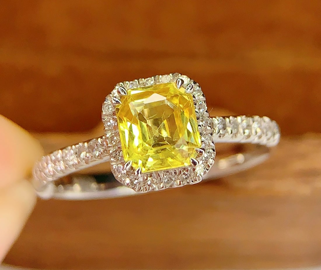 PT950 Natural Fancy Blue Sapphire Ring - 4