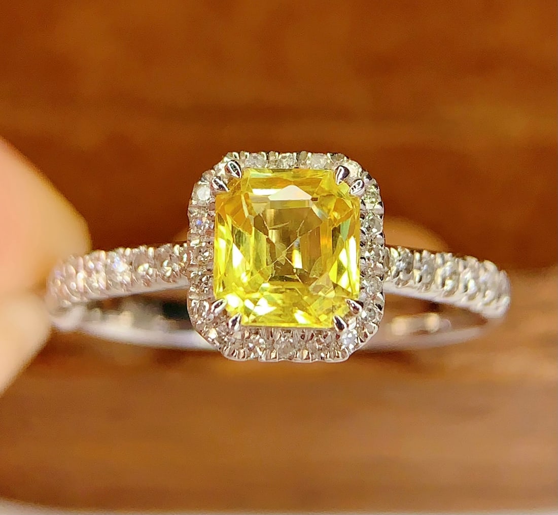 PT950 Natural Fancy Blue Sapphire Ring - 5
