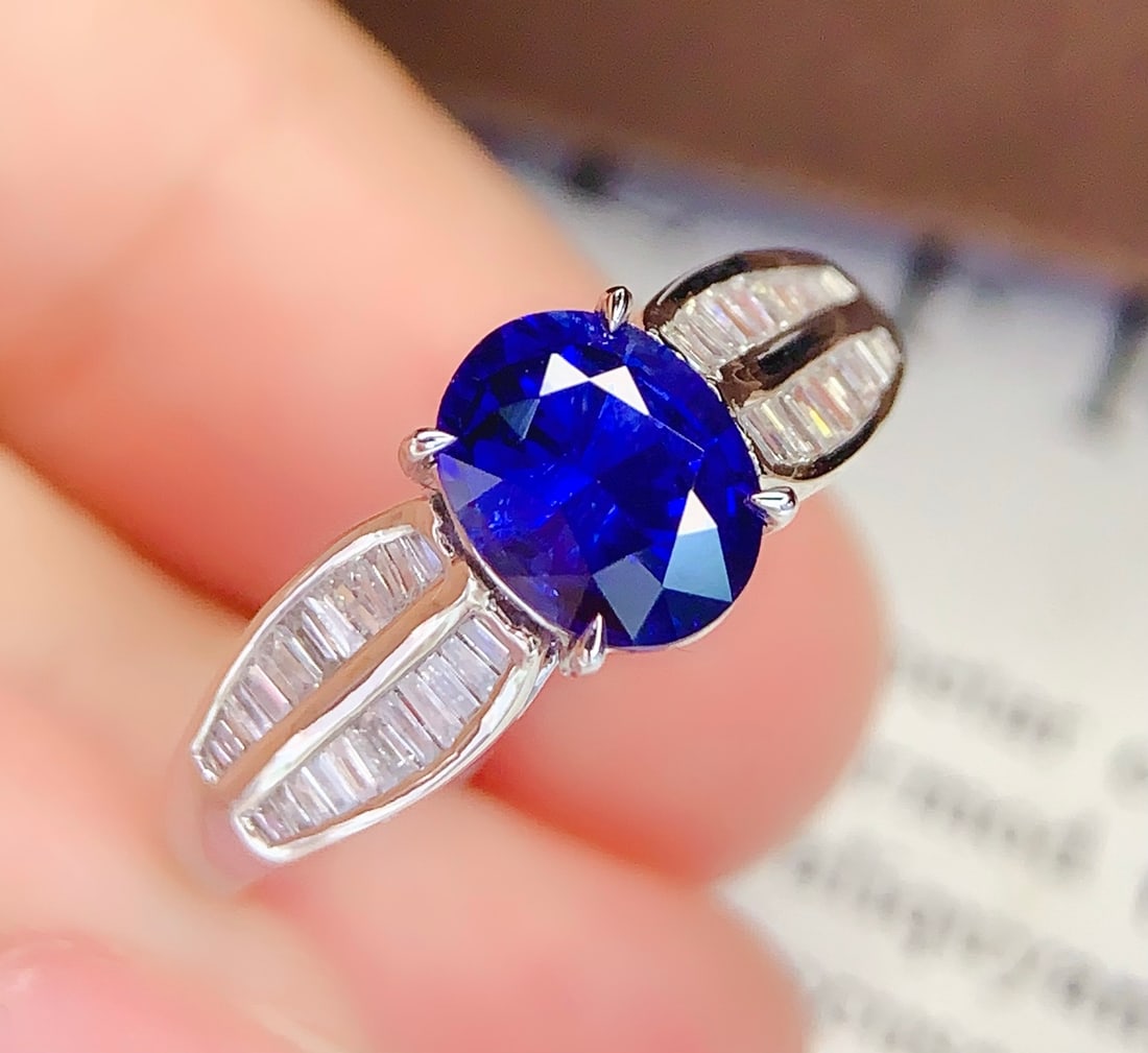 18K Gold Natural Sapphire Ring - 2