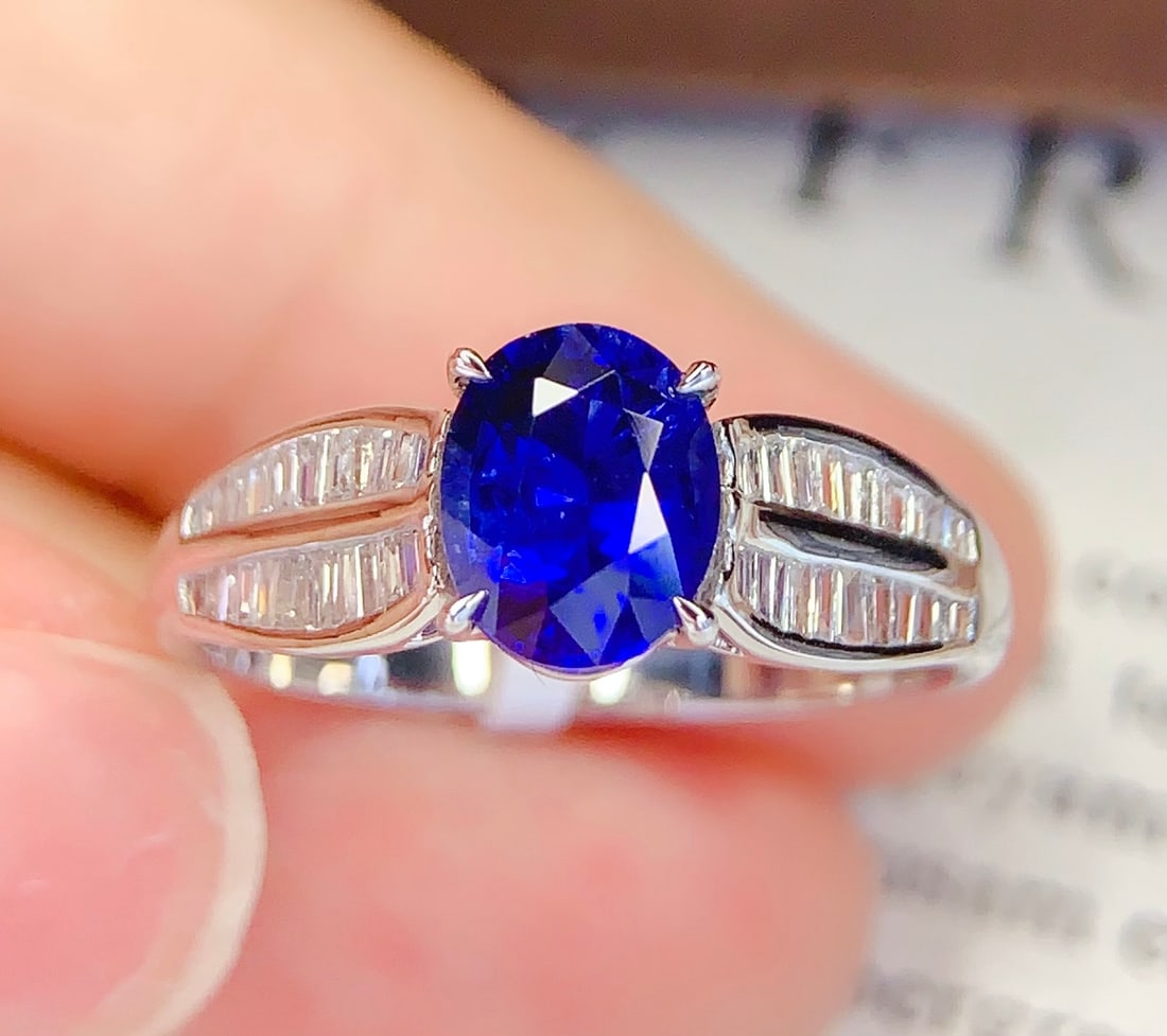 18K Gold Natural Sapphire Ring - 3