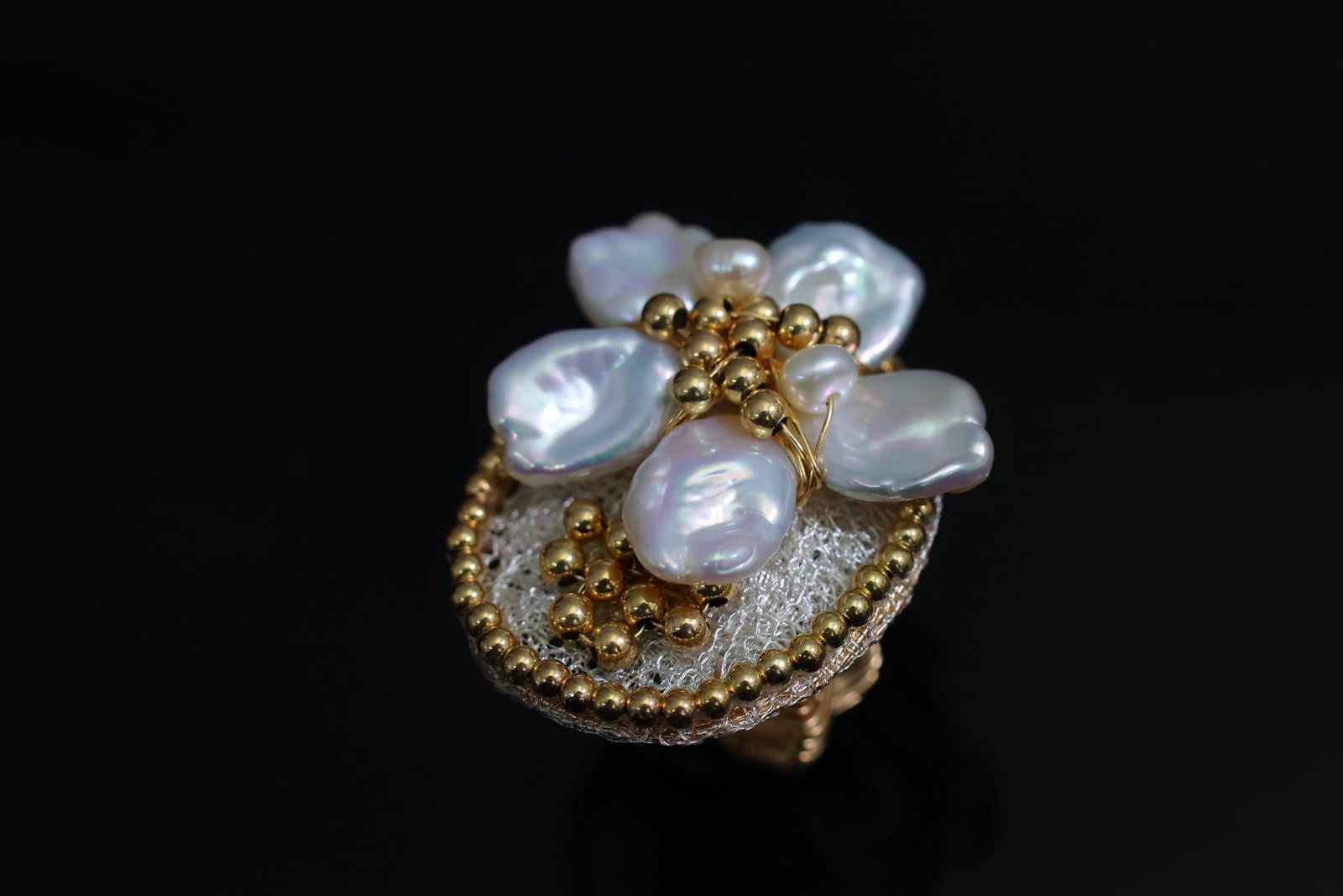 Natural Freshwater Pearl Ring - 3