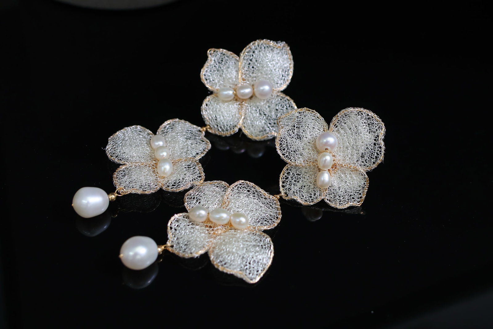 Natural Freshwater Pearl Earrings - 2