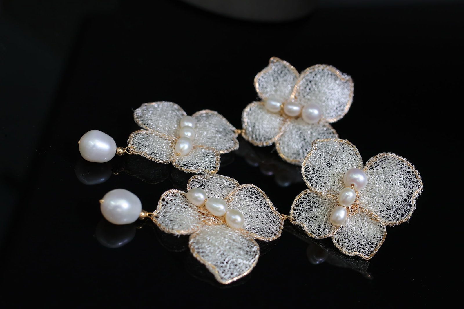 Natural Freshwater Pearl Earrings - 3
