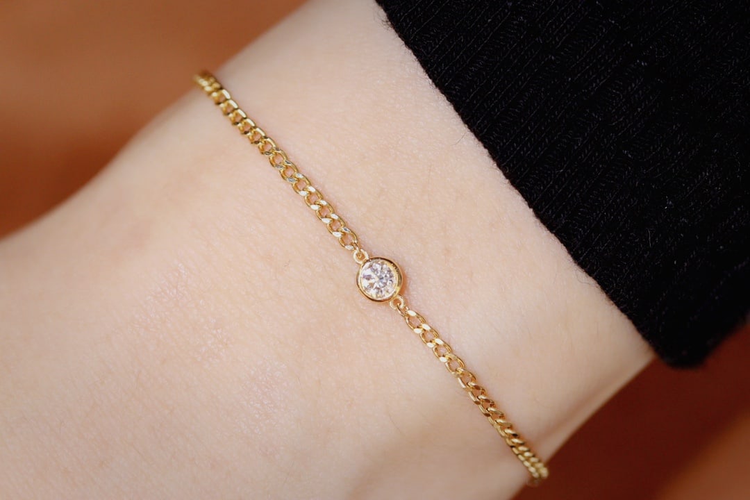 18K Gold Diamond Bracelet - 3