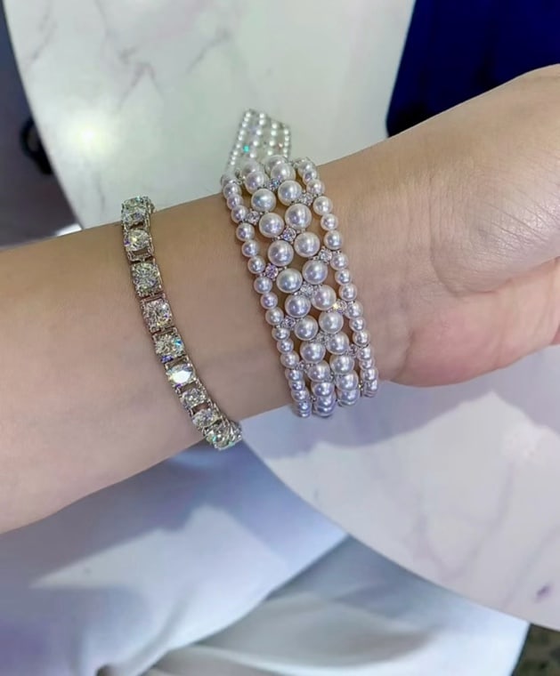 Sterling Silver Aurora Pearl Bracelet - 3
