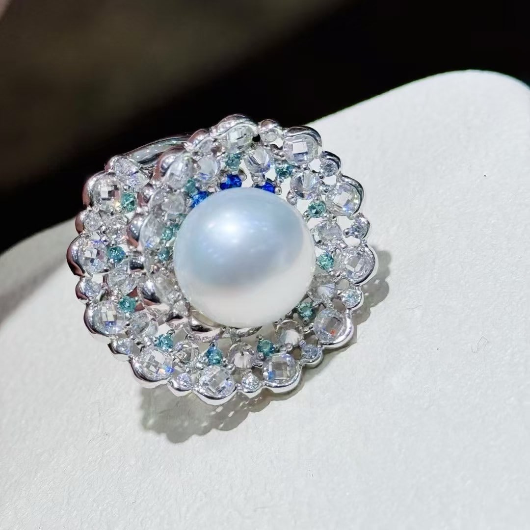 Sterling Silver Aurora Edison Pearl Ring - 2