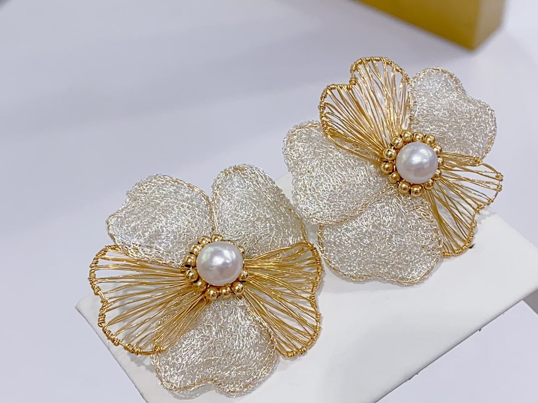 Natural freshwater pearl earrings - 3
