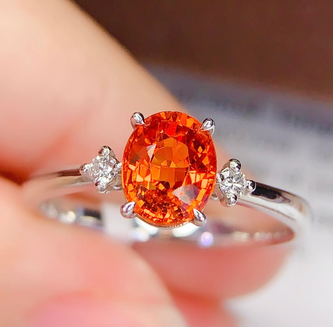 PT950 Natural Fancy Blue Sapphire Ring - 3