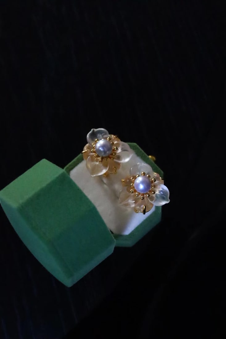 S925 Silver Natural Pearl Earrings - 4