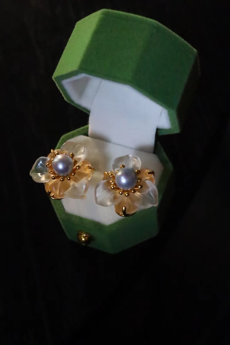 S925 Silver Natural Pearl Earrings - 7