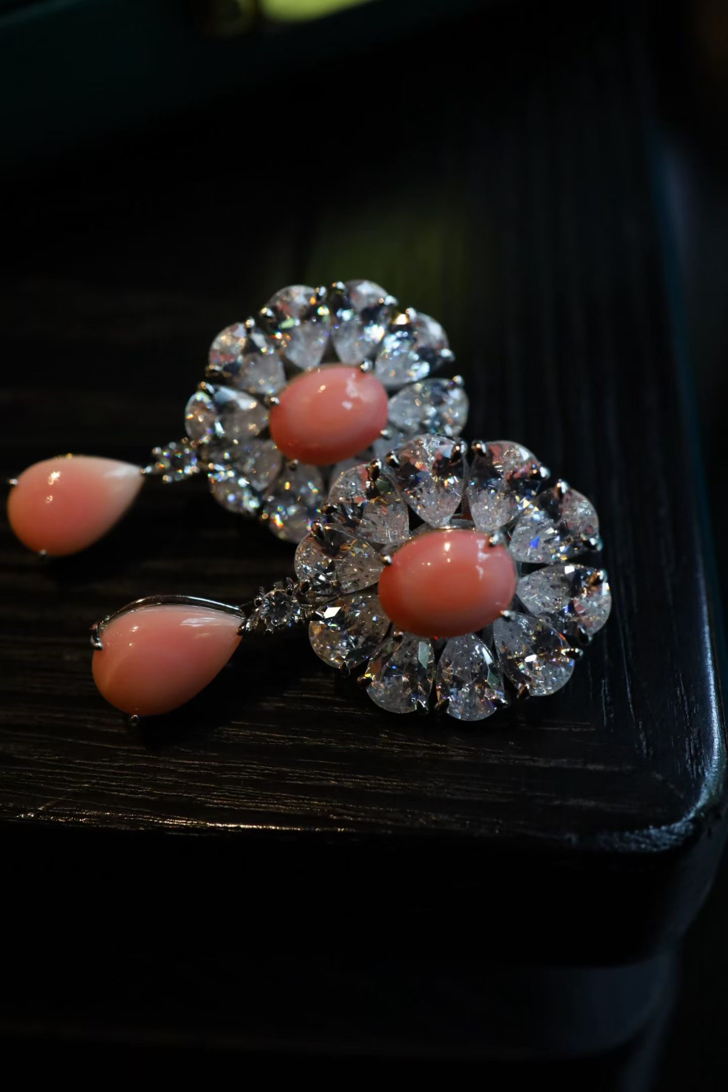 Sterling Silver Blush Conch Earrings - 8