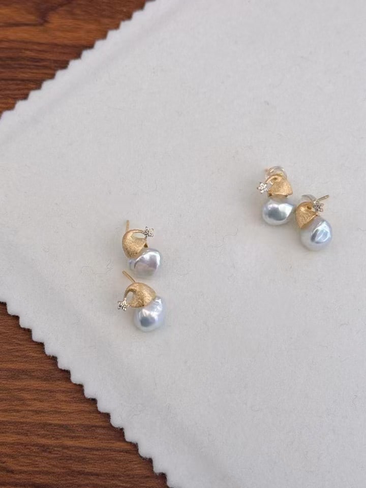 Sterling Silver Freshwater Pearl Earrings - 2