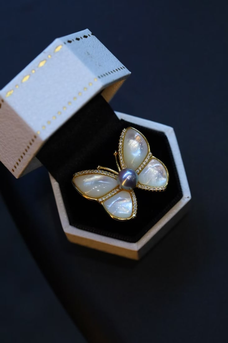 Sterling Silver Natural Akoya Pearl Ring - 2