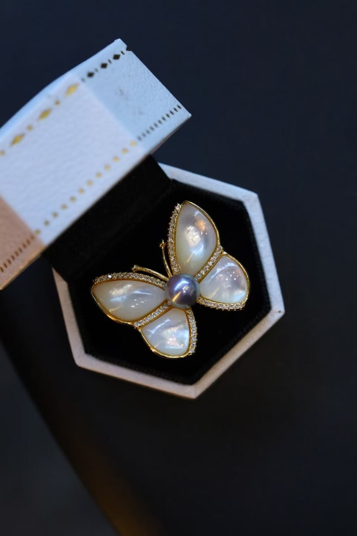 Sterling Silver Natural Akoya Pearl Ring - 3