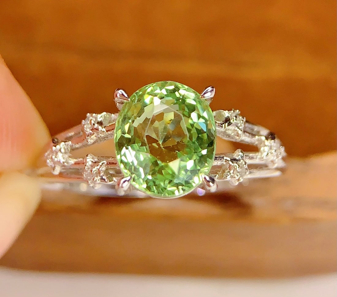 PT950 Natural Tourmaline Ring - 2