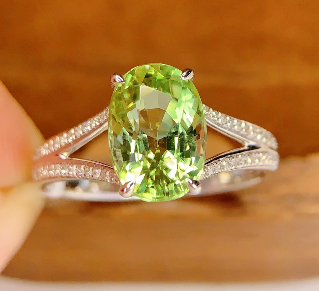 18K Gold Natural Tourmaline Ring - 2
