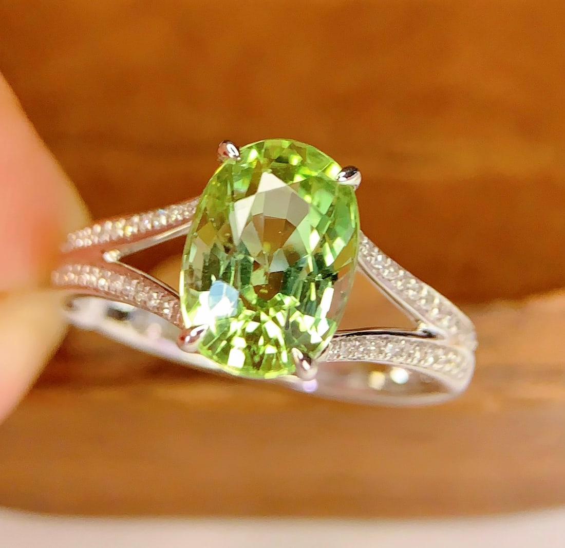18K Gold Natural Tourmaline Ring - 3