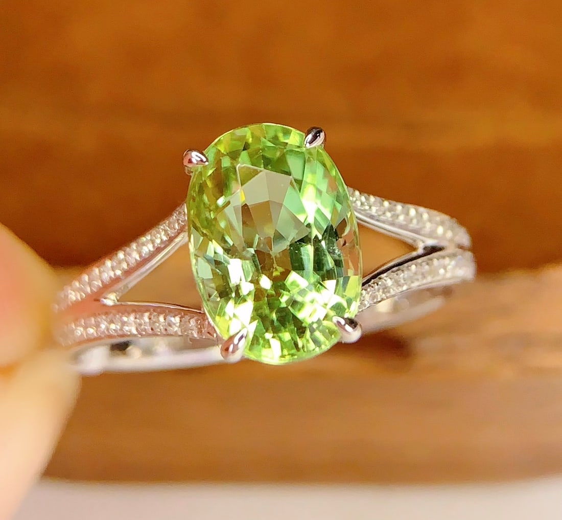 18K Gold Natural Tourmaline Ring - 4